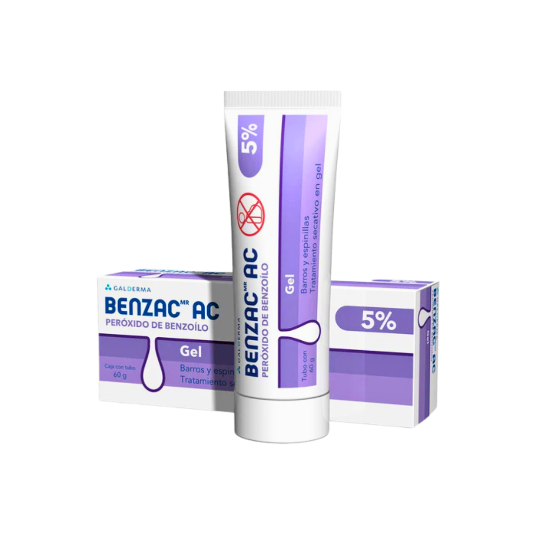 Benzac-Ac Gel 5% x 60 Gr (Peroxido De Benzoilo)