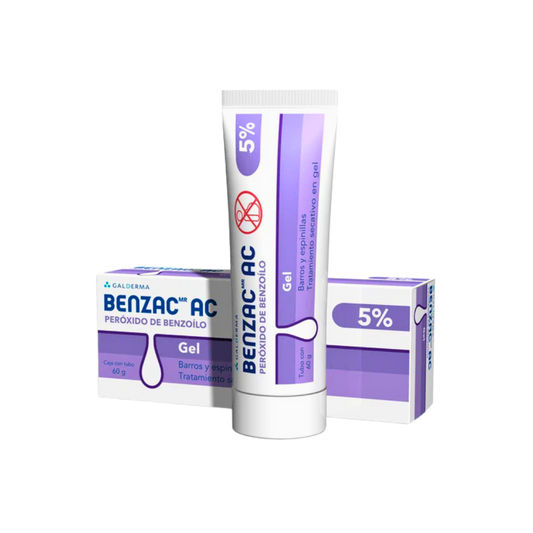 Benzac-Ac Gel 5% x 60 Gr (Peroxido De Benzoilo)