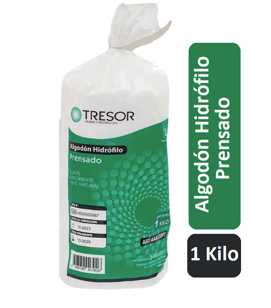 Algodon Hidrofilo Prensado Tresor 1 Kg