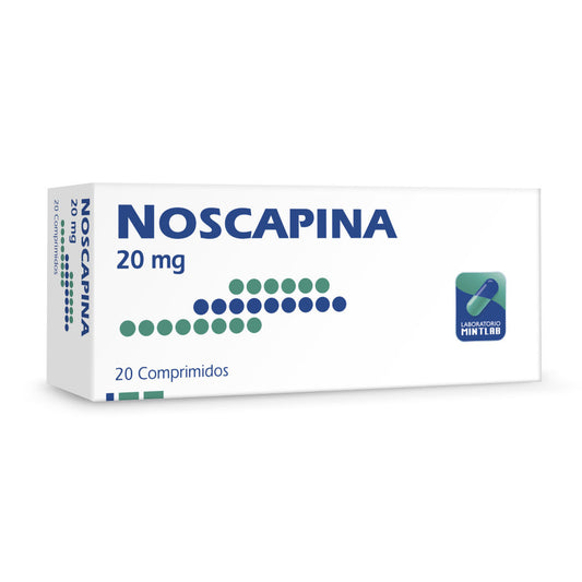 Noscapina Comprimidos 20 mg x 20 Mint