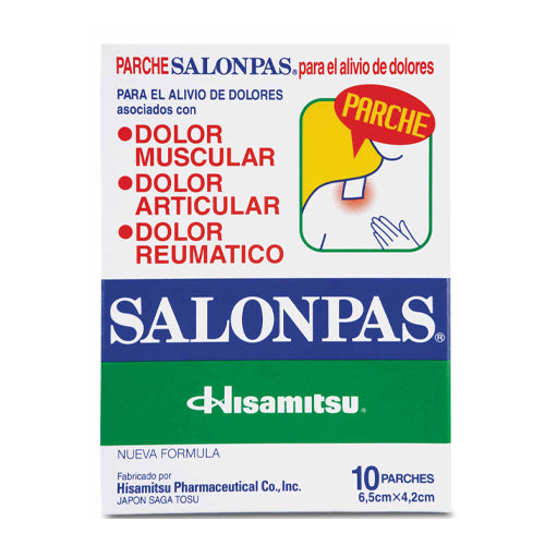 Salonpas Parche x 10 And (Und) (Alcanfor/Mentol)