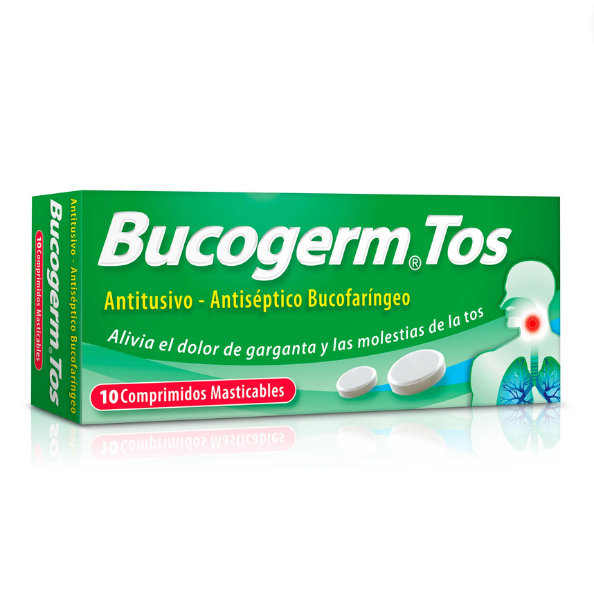 Bucogerm Tos Comprimidos x 10 (Clorhexidina/Noscapina)