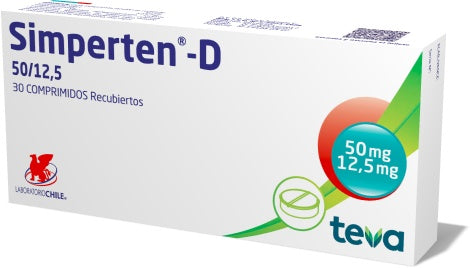 Simperten-D Comprimidos 50/12,5 x 30 (Losartan/Hidroclorotiazida)