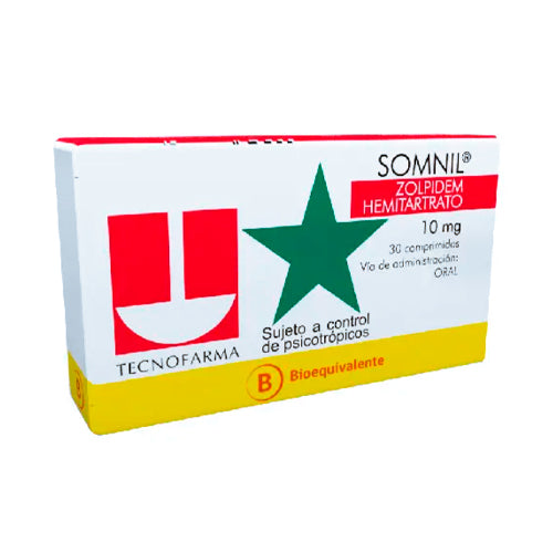Somnil Comprimidos 10 mg x 30 (Zolpidem)