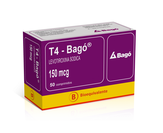 T4 Comprimidos 150 mcg x 50 (Levotiroxina)