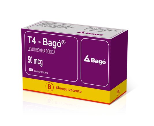 T4 Comprimidos 50 mcg x 50 (Levotiroxina)