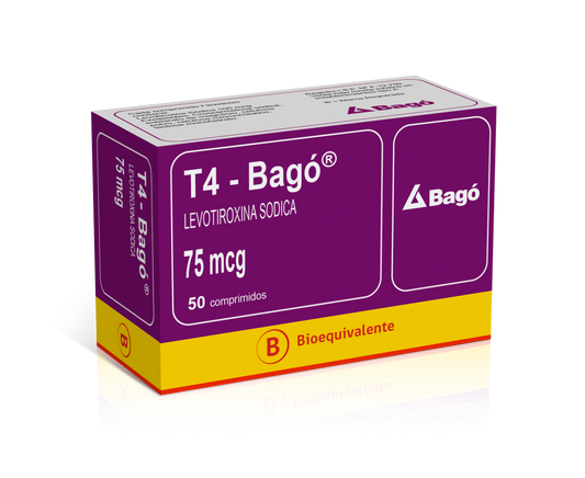 T4 Comprimidos 75 mcg x 50 (Levotiroxina)