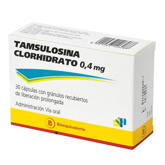 Tamsulosina Cápsulas 0,4 mg x 30 Pharmatech