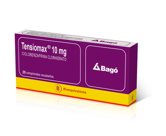 Tensiomax Comprimidos 10 mg x 20 (Ciclobenzaprina)