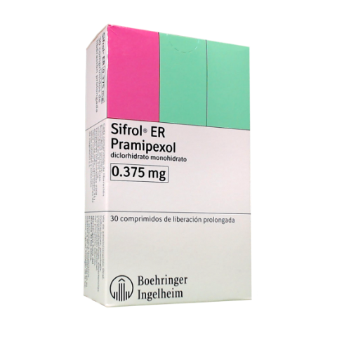 Sifrol Er Comprimidos 0,375 mg x 30 (Pramipexol)