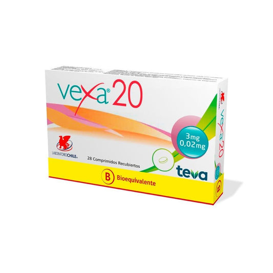 Vexa-20 Comprimidos x 28 (Drospirenona/Etinilestradiol)