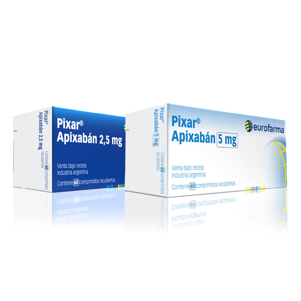 Pixar 2,5 mg Comprimidos x 60 (Apixaban)