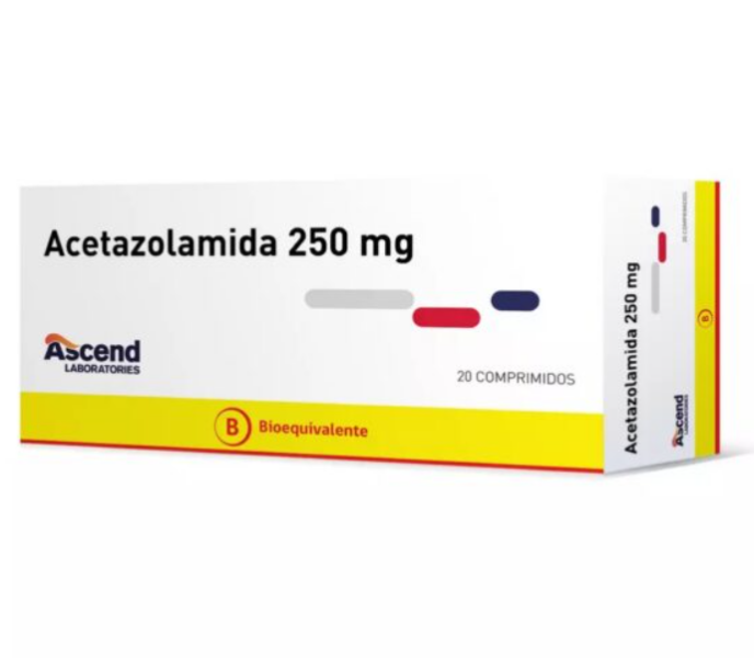 Acetazolamida Comprimidos 250 mg x 20 Ascend