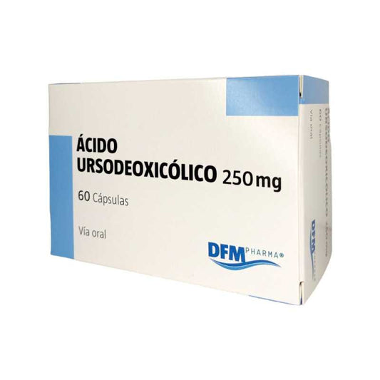 Acido Ursodeoxicolico Cápsulas 250 mg x 60 Difem (Acido Ursodesoxicolico)