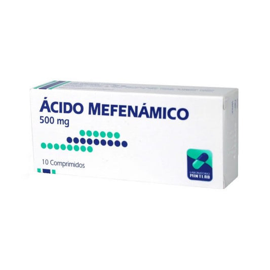 Acido Mefenamico Comprimidos 500 mg x 10 Mint