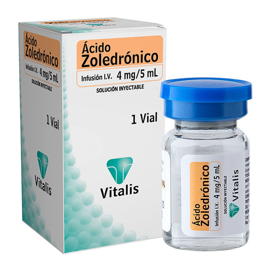 Acido Zoledronico Solución Inyectable 4 mg x 1 Caplin