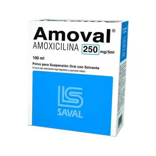 Amoval Sus 250 mg x 100 ml (Amoxicilina)