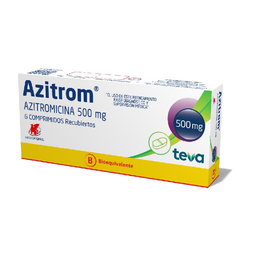 Azitrom Comprimidos Rec 500 mg x 6 (Azitromicina)