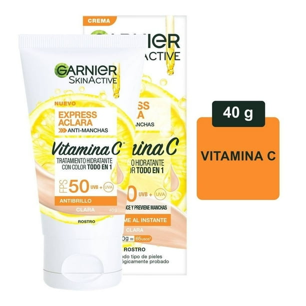 Garnier Crema Limpiadora Nutritiva Vitamina C + Glicerina x 250 ml