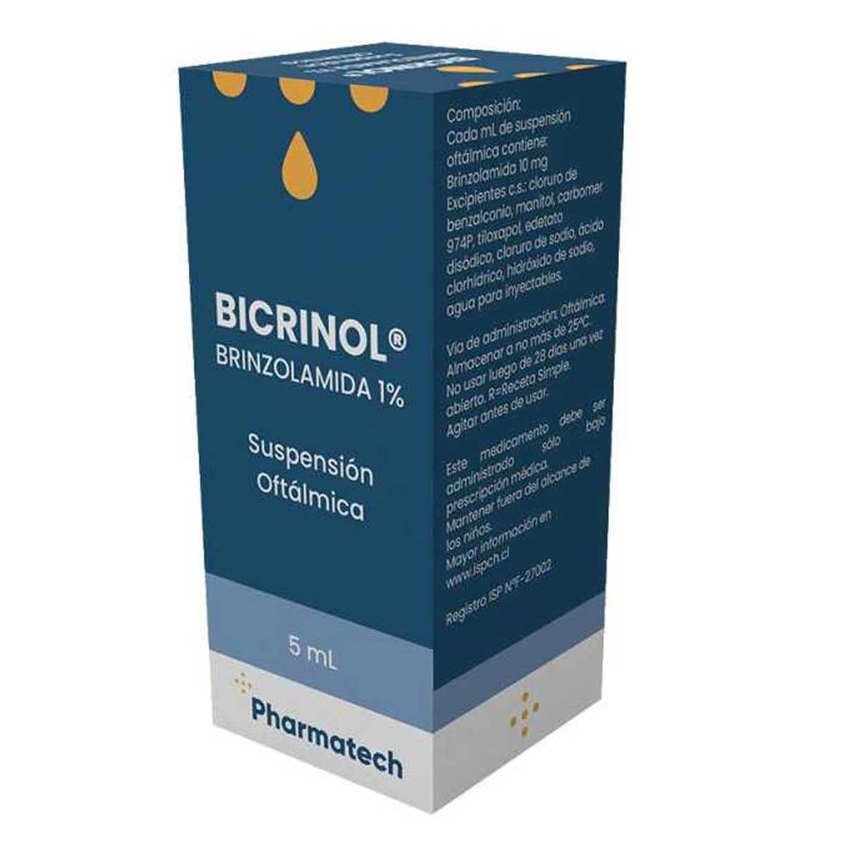 Bicrinol Solución Oftálmica 1% x 5 ml (Brinzolamida)