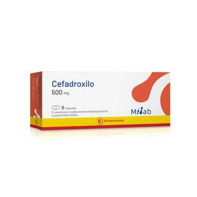 Cefadroxilo Cápsulas 500 mg x 8 Mint
