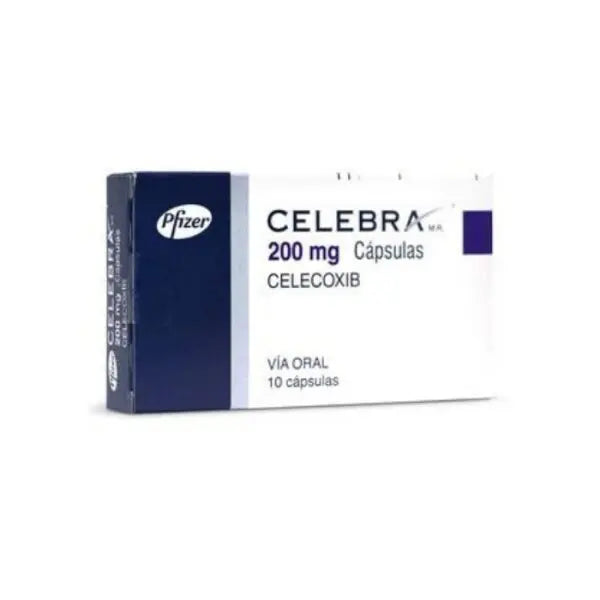 Celebra Cápsulas 200 mg x 10 (Celecoxib)