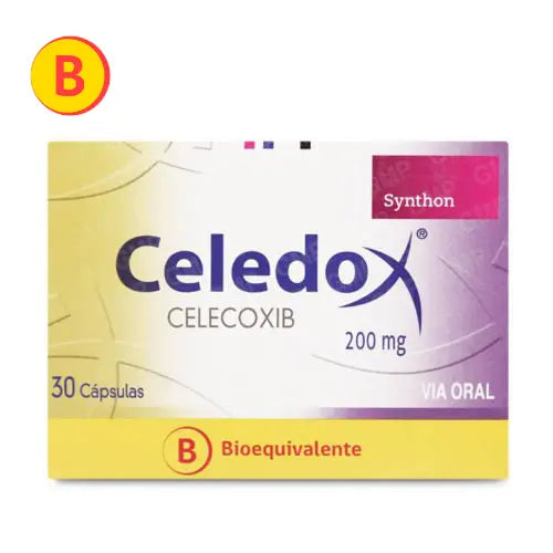 Celedox Cápsulas 200 mg x 30 (Celecoxib)