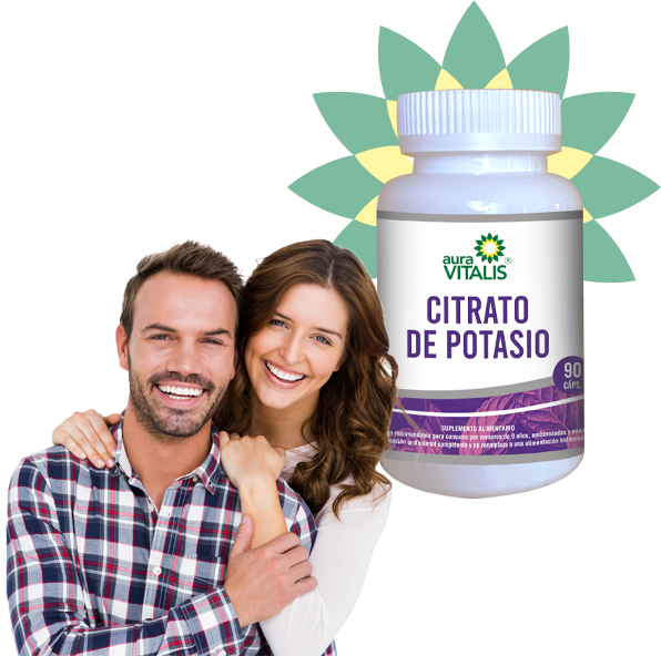 Citrato De Potasio Cápsulas 450 mg x 90 Aura