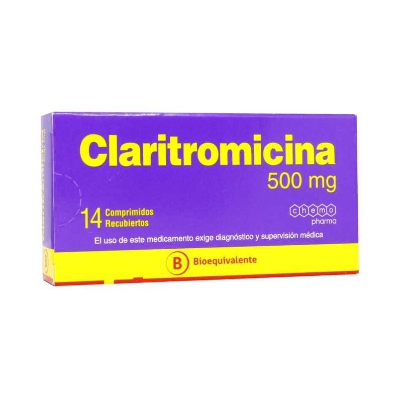 Claritromicina Comprimidos 500 mg x 14 Chemo