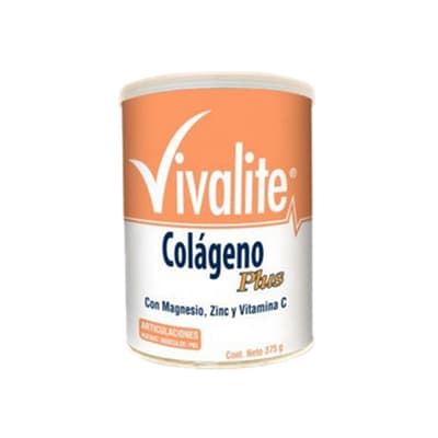 Vivalite Colageno Plus x 405 Gr (Colageno Hidrolizado + Magnesio + Zinc + Vitamina C)