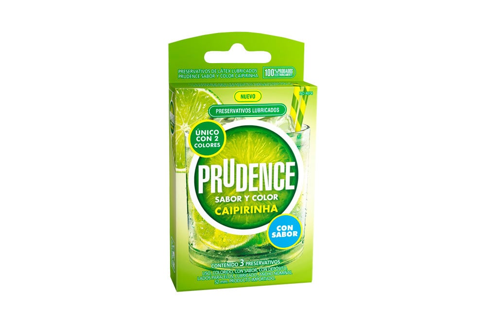 Prudence Preser Caipirinha x 3 Unidades (Preservativo)