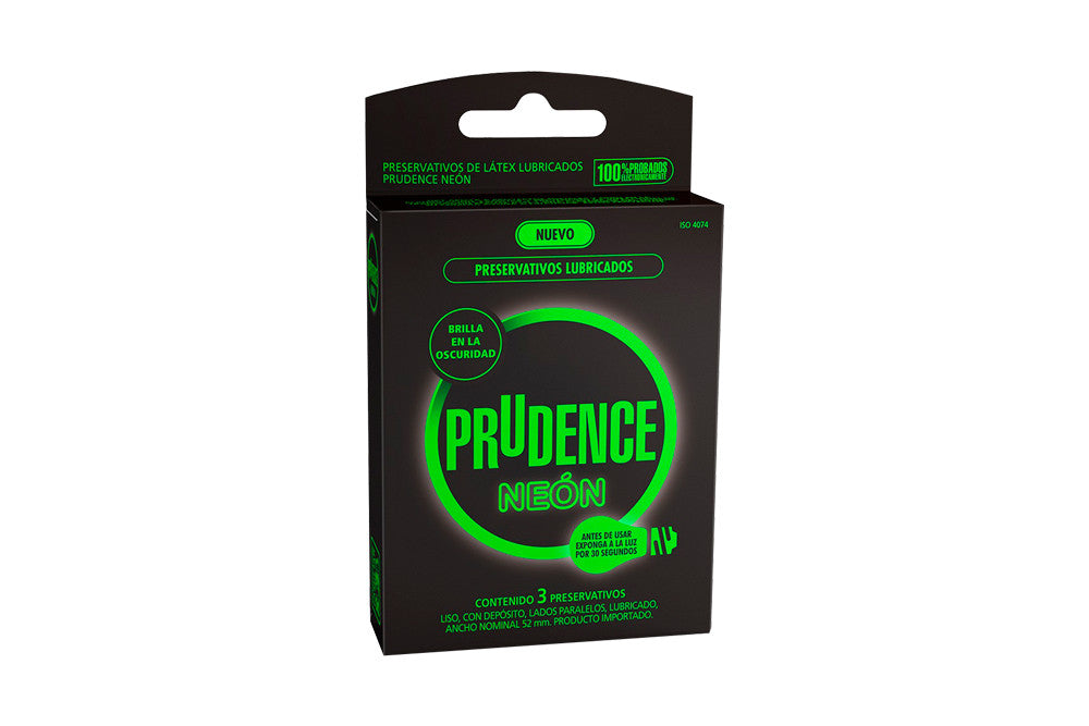 Prudence Preser Neon x 3 Unidades (Preservativo)