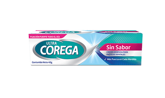 Corega Ultra Sin Sabor Crema Adhesivo x 40 Gr (Adhesivo Dental)