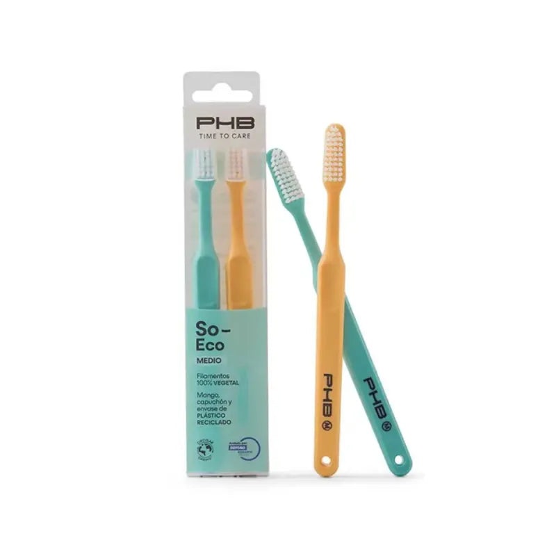 Phb Time To Care So Eco Cepillo Medio x 2 Unidades