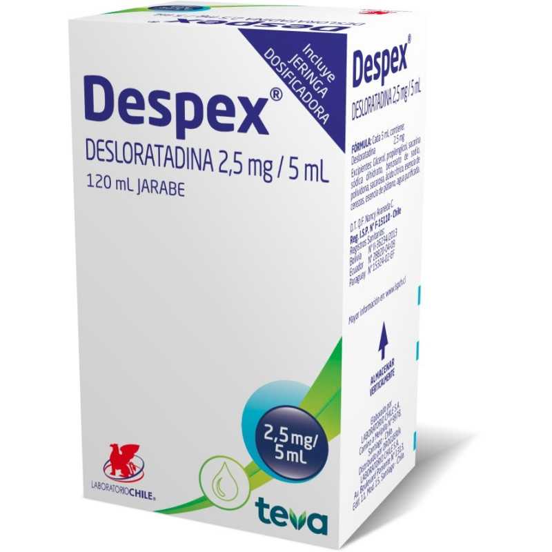 Despex Jarabe 2,5 mg/5ml x 120 ml (Desloratadina)