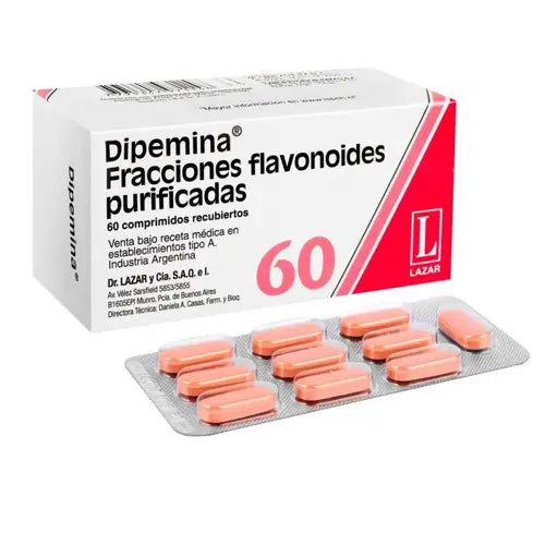 Dipemina Comprimidos 500 mg x 60 (Diosmina/Hesperidina)
