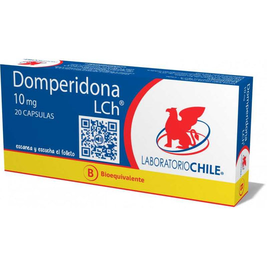 Domperidona Cápsulas 10 mg x 20 Chile
