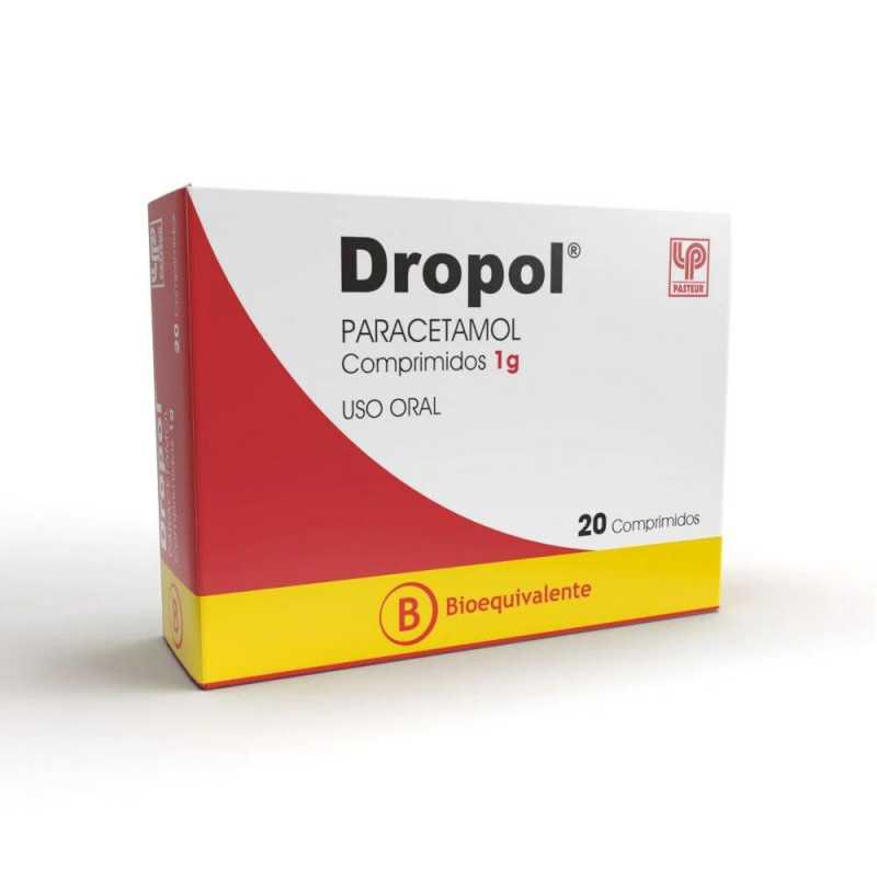 Dropol Comprimidos Efer 1 Gr x 20 (Tubo) (Paracetamol)