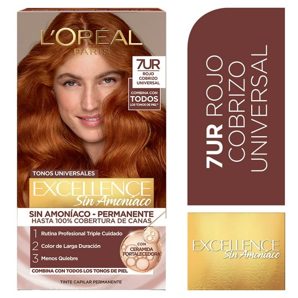Excellence Sin Amonico Tono 7Ur Rojo Cobrizo Universal