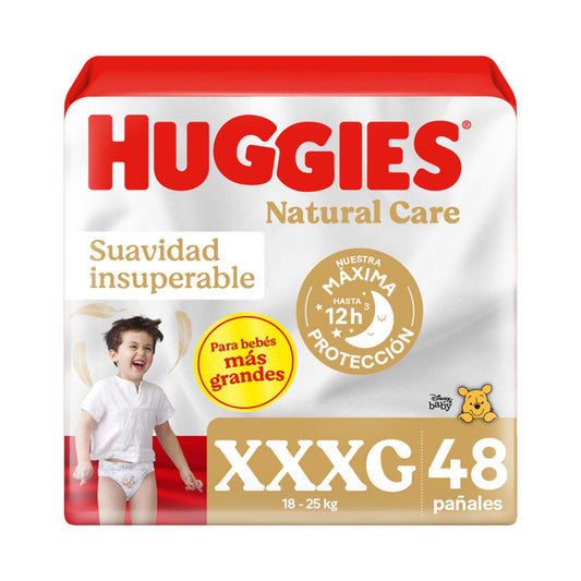 Huggies Natural Care Xxxg x 48 Unidades (Pañal Infantil)