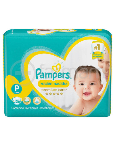 Pampers Premium Care P x 36 Unidades