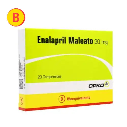 Enalapril Comprimidos 20 mg x 20 Opko
