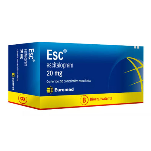 Esc Comprimidos 20 mg x 30 (Escitalopram)