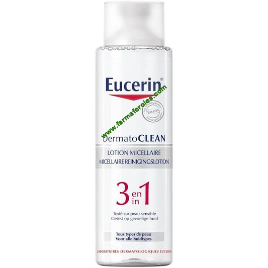 Eucerin Agua Micelar Dermato Clean x 400 ml (Desmaquillante Y Limpieza)