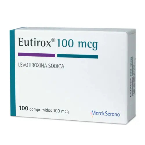 Eutirox Comprimidos 100 mcg x 100 (Levotiroxina)