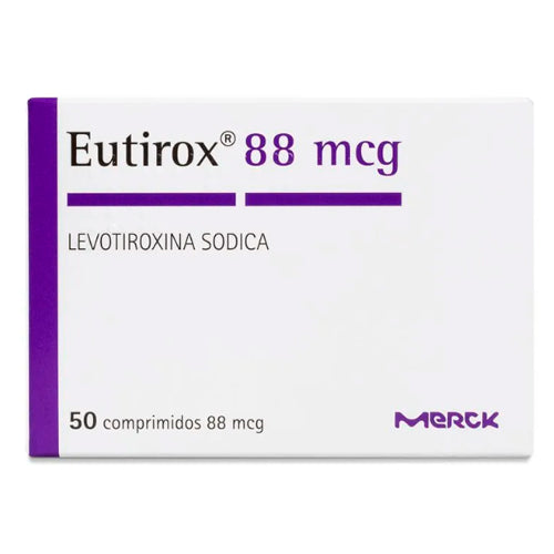 Eutirox Comprimidos 88 mcg x 50 (Levotiroxina)