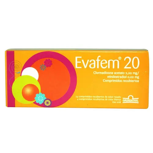Evafem-20 Comprimidos x 28 (Clormadinona/Etinilestradiol)