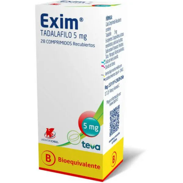 Exim Comprimidos 5 mg x 28 (Tadalafilo)