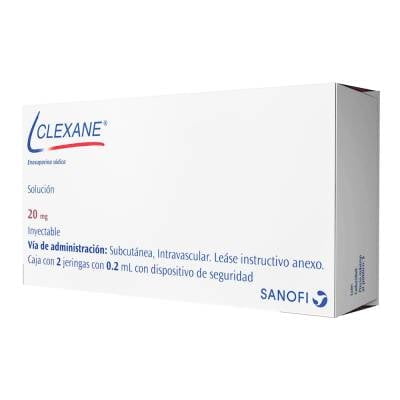 Nurox Jer/Pre 20mg/0,2 ml x 2 Chile (Enoxaparina Sodica)