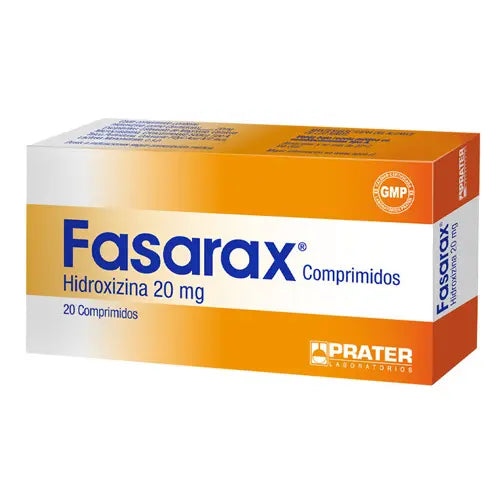 Fasarax Comprimidos 20 mg x 20 (Hidroxicina)